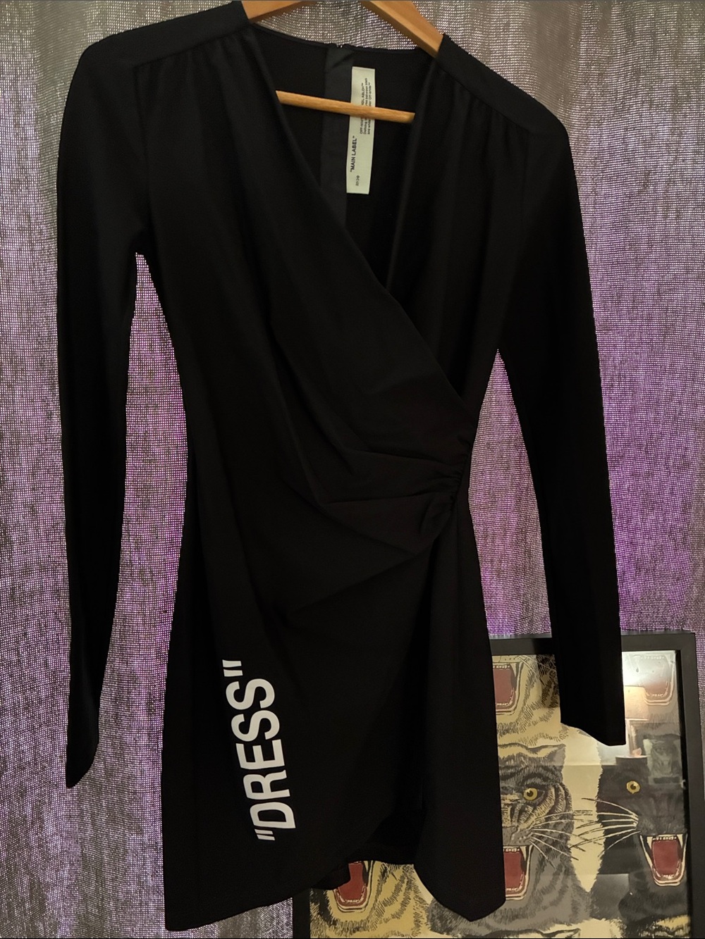 Off White Little Black V Neck 'Dress!'
